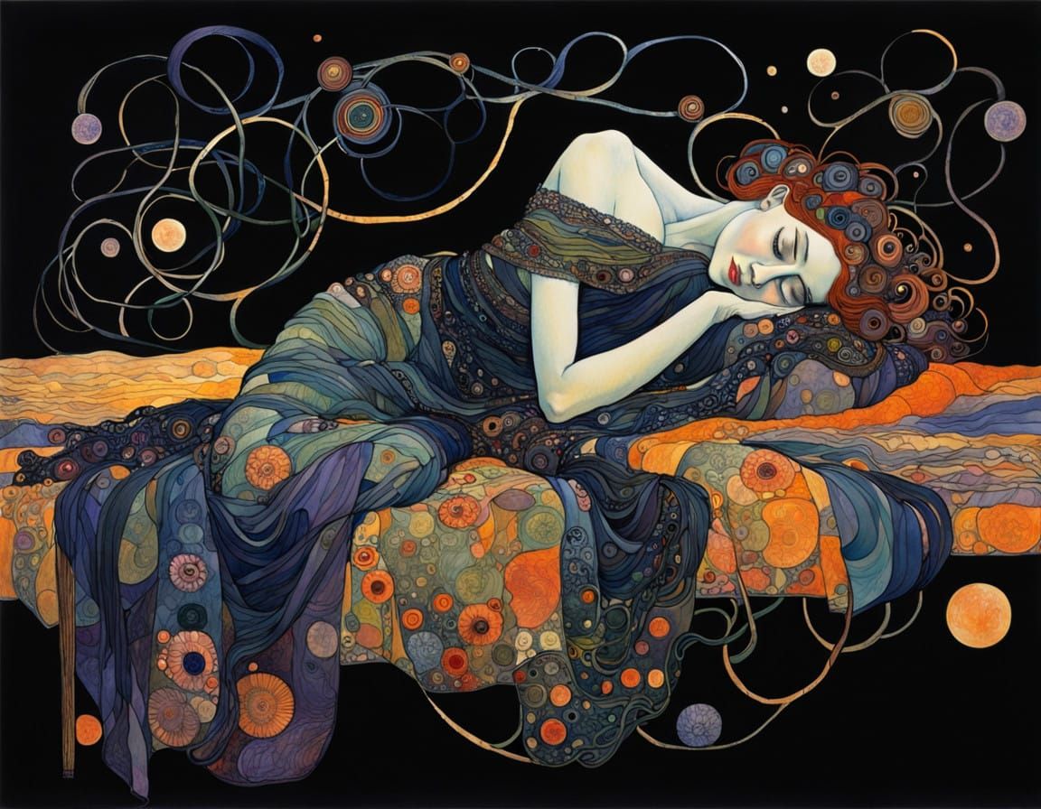 Dreamscape in Intricate Brushstrokes