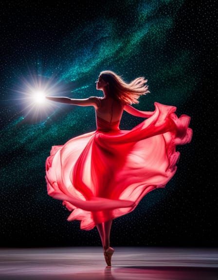 Celestial Ballet: Dancers in a Cosmic Choreography