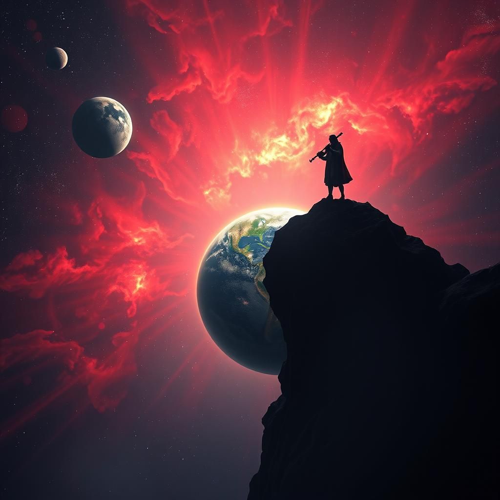 Minstrel at the Edge of the Cosmos: Fantasy Art