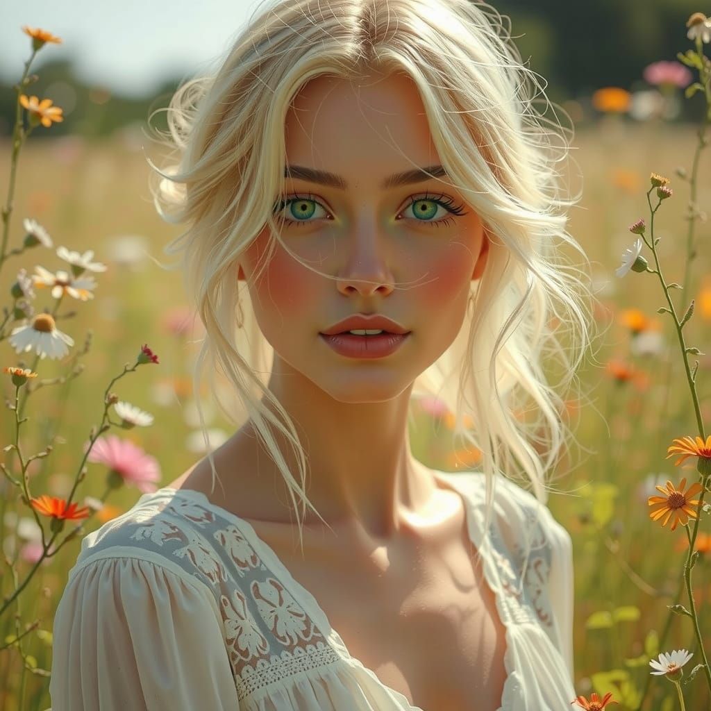 Vibrant Abstract Art Piece in Complementary Colors