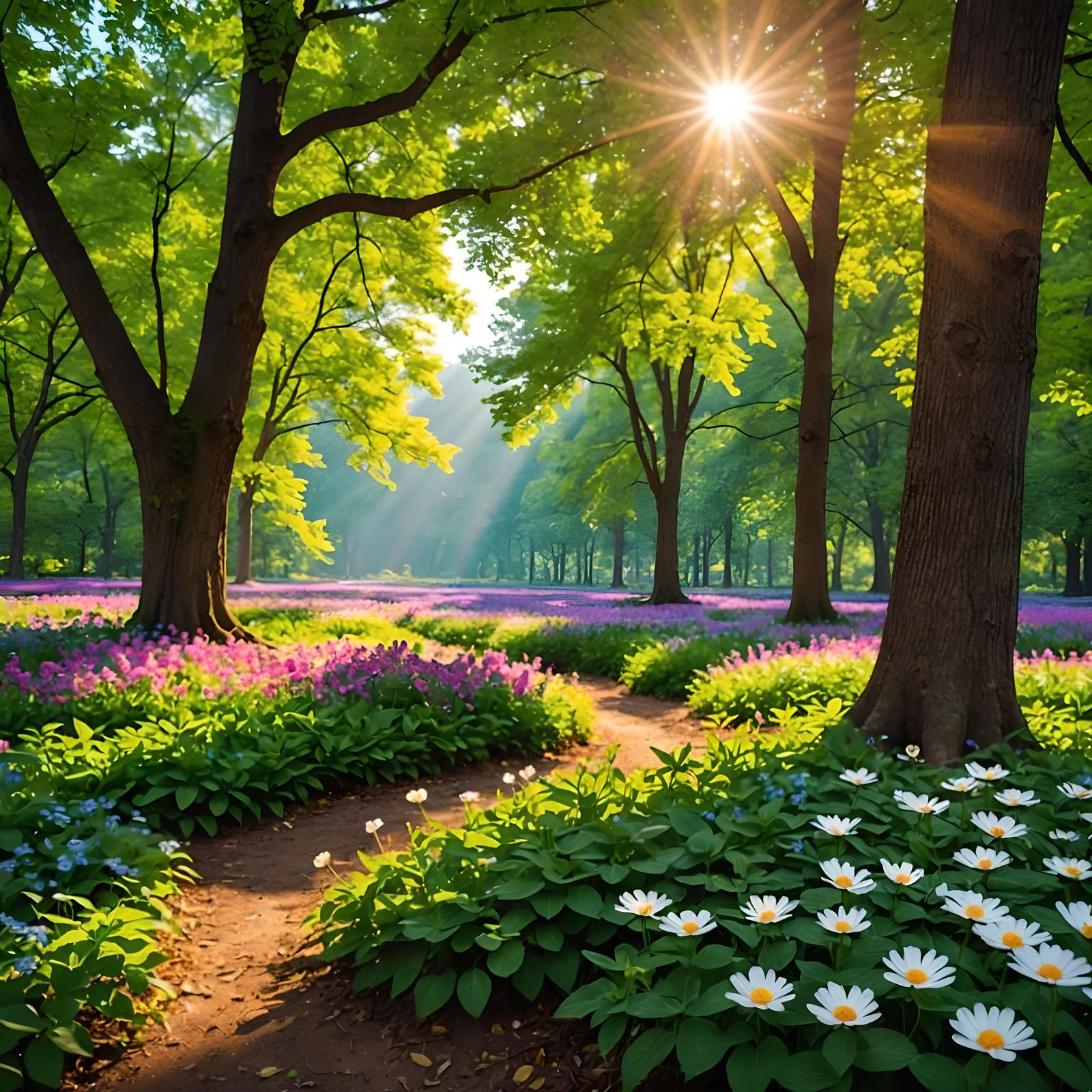 Radiant Natural Landscape: A Celebration of Nature's Wonders