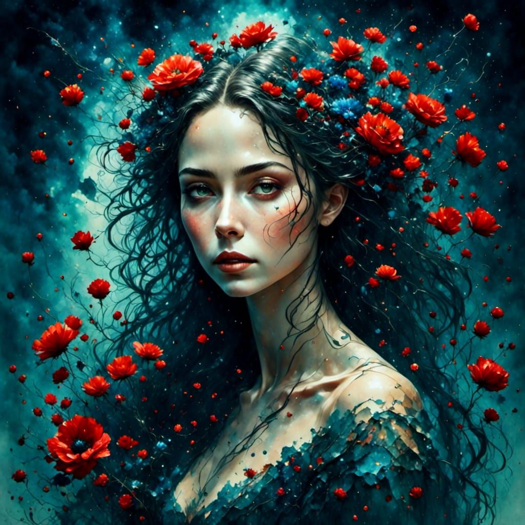 Whimsical Silhouettes in Watercolor Fantasy