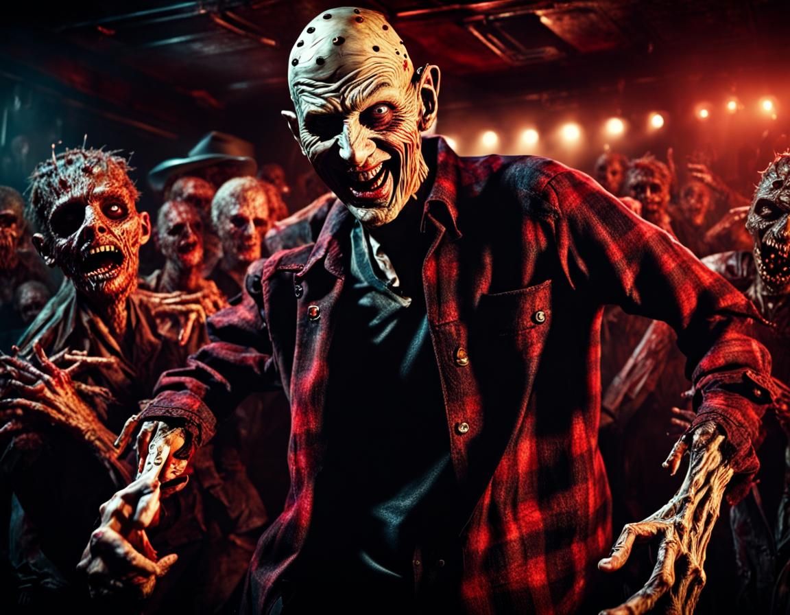 Freddy Krueger dancing in the party