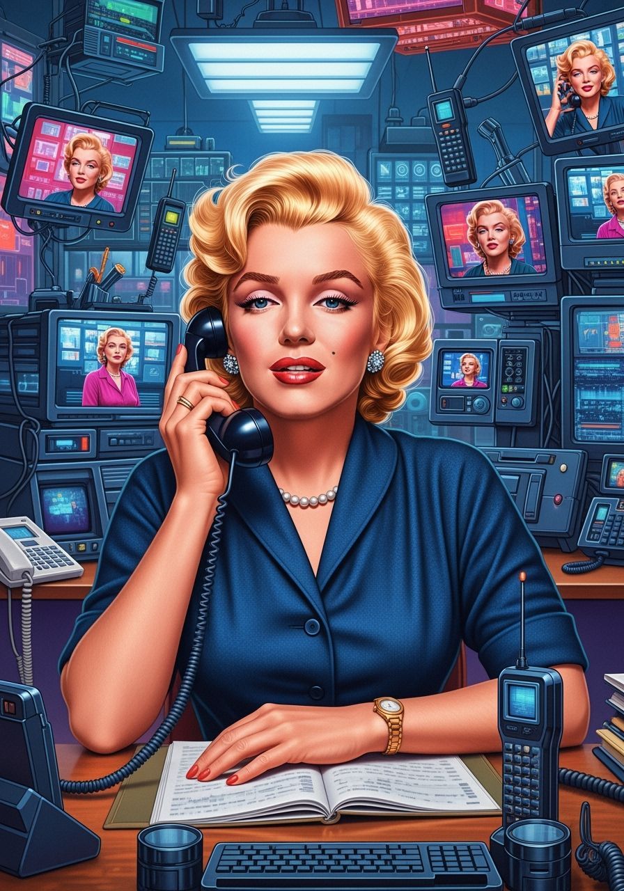 Marilyn Monroe: 1950s Secretary in 2025