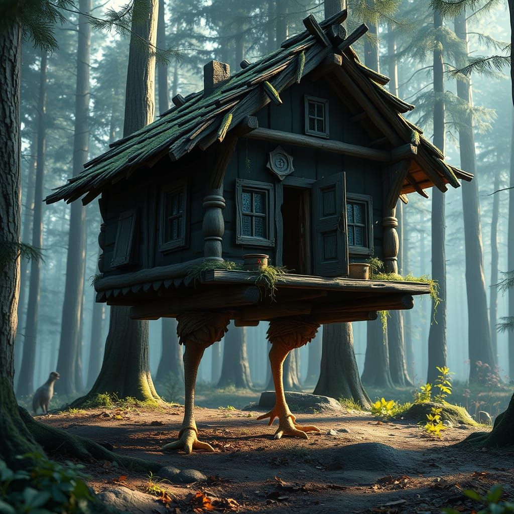 Fantastical Forest Hut on Chicken Legs