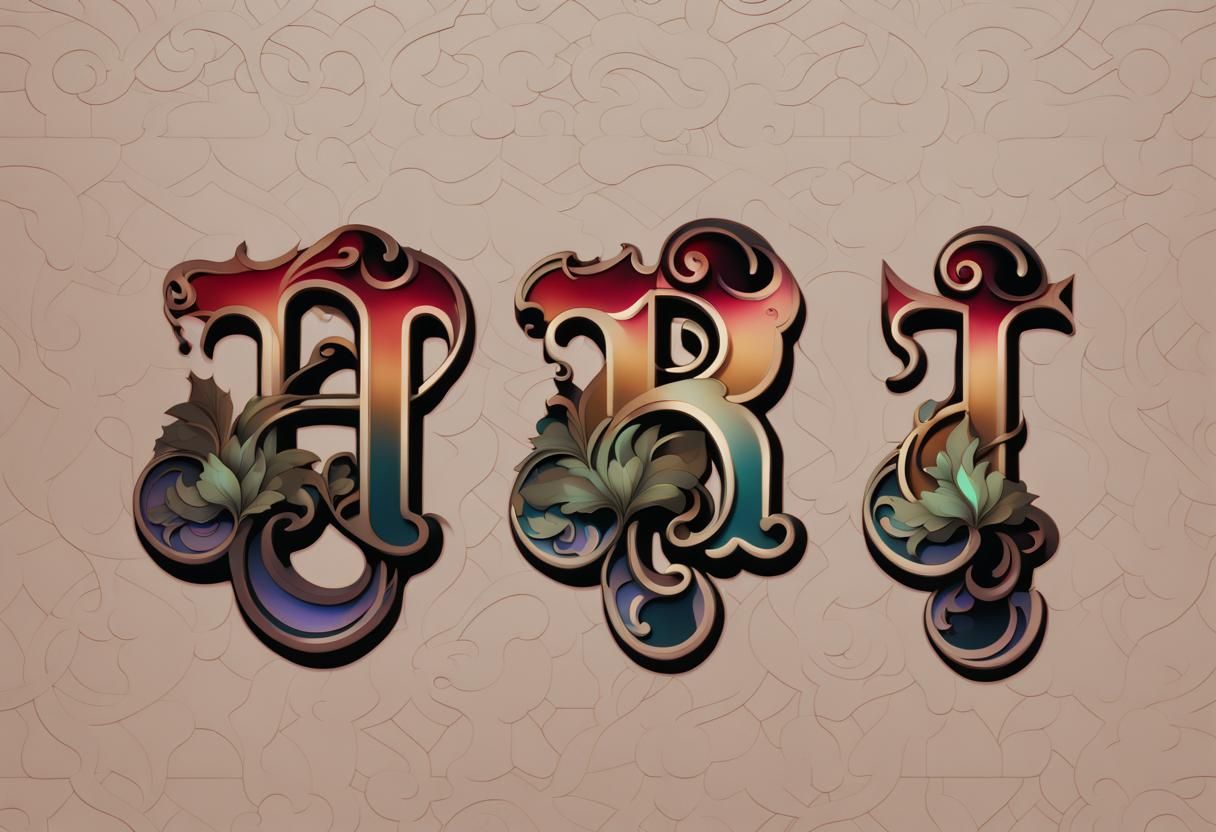 Cyberpunk Cityscape in Art Nouveau Style