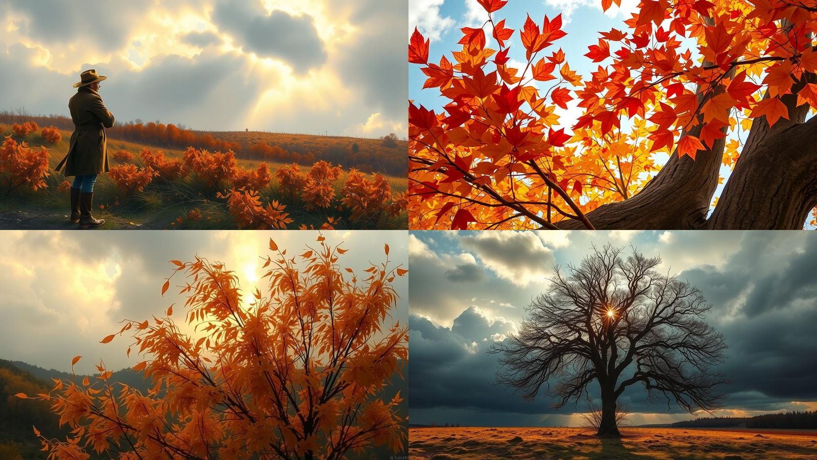 Autumn weather ,so cold and Windy, with a odd day of sunshin...