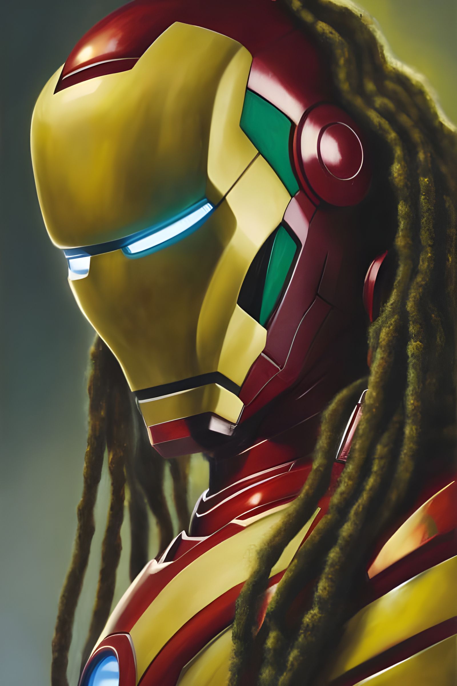 Rasta Iron Man: A Jamaican Bleeding Edge Portrait