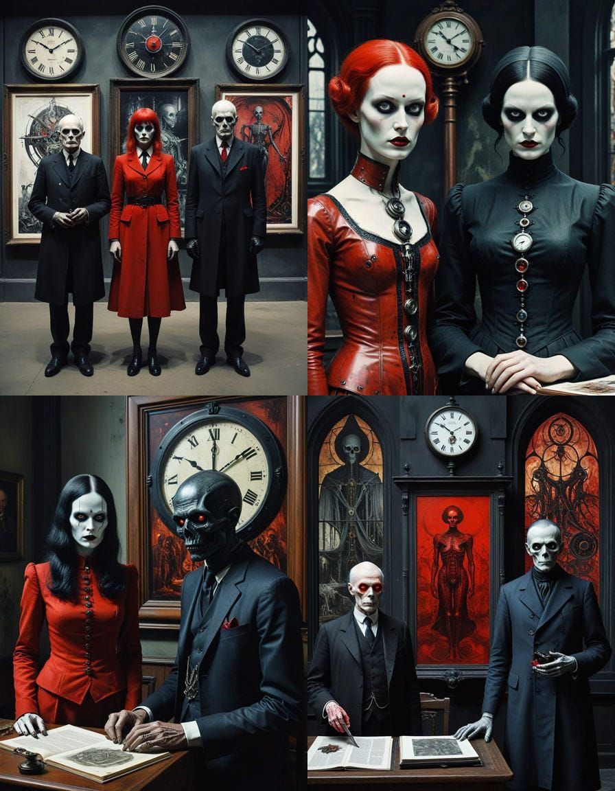 Mysterious Heidelberg School Art in Crimson Noir Style