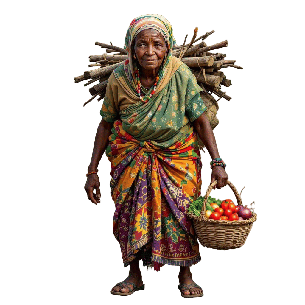 Pixar 3D Style: Wise African Grandmother Bibi Mwanaidi
