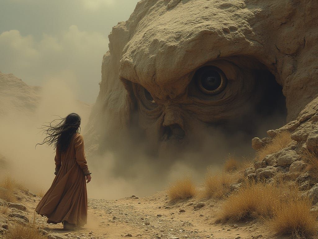 Points on the Curve a Dust-Storm Screeching Shrill a Strong-Longing Grimacing Wink