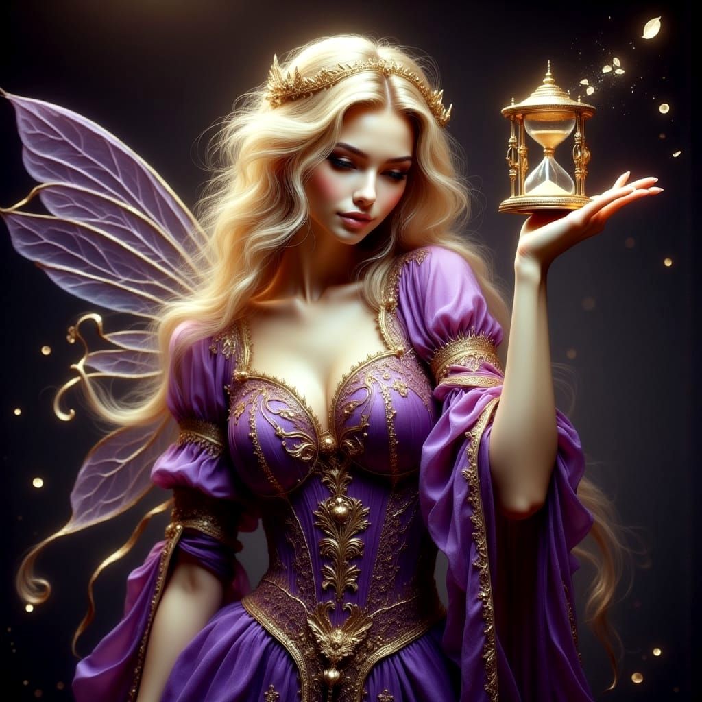 Ethereal Enchantress in Medieval Splendor
