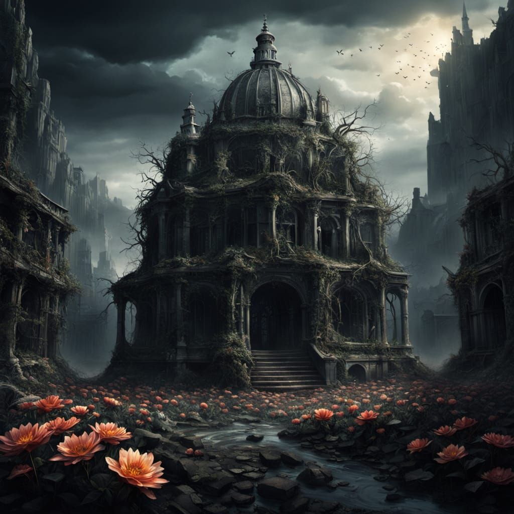 Death Blooms: Dramatic Digital Matte Painting