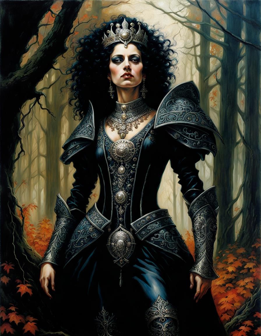 Queen of the Dead in Dark Fantasy Art