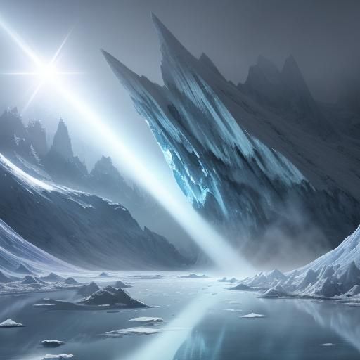 Radiant Sun in the Frozen Jorrell Mountains