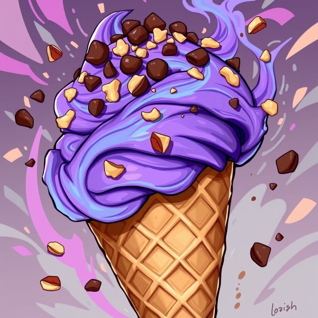 Just purple Ice Cream