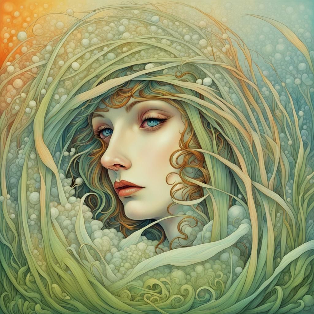 Grass pushes up snow 
Like the stone of a tomb 
But I sleep ...