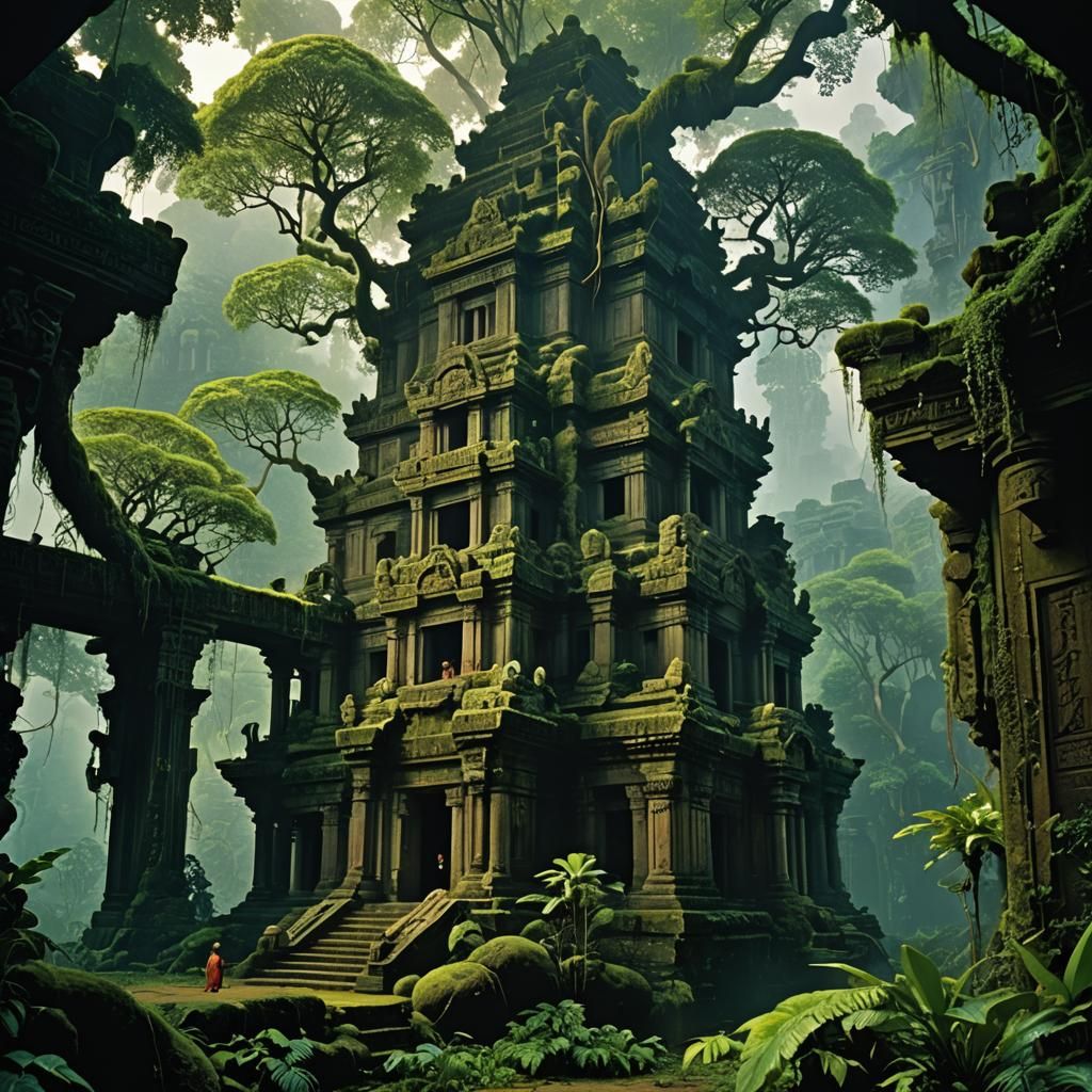 Jungle Temple: Cinematic Fantasy Architecture