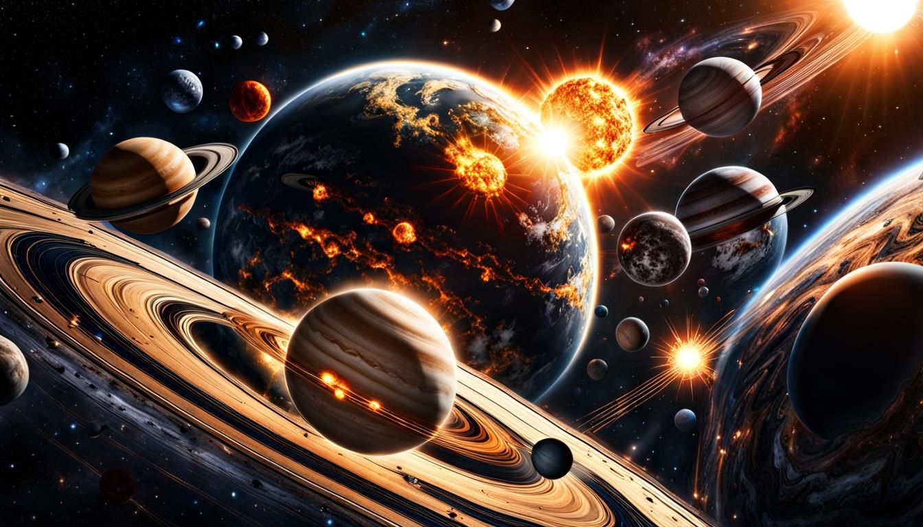 Hyperrealistic Solar System in Motion