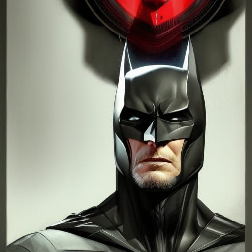 Clint Eastwood as Old Batman Portrait