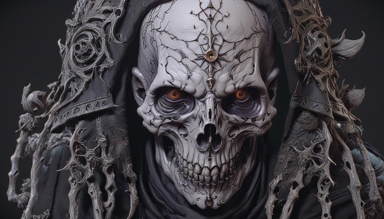 The Withering Warlock: Hyperdetailed Occult Witchcore Art