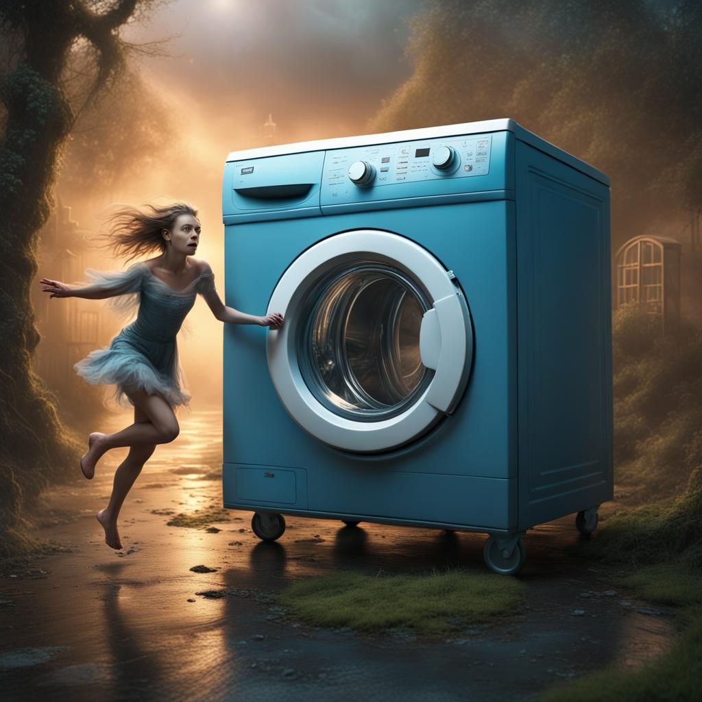 Wholesome Fairy Evades Menacing Washing Machine