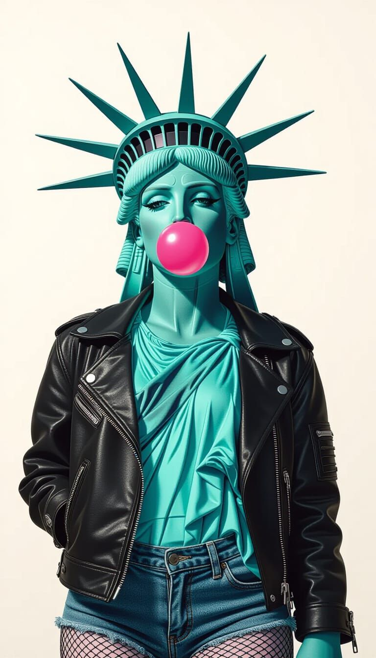 Statue of Liberty as Playful Pop Art Icon