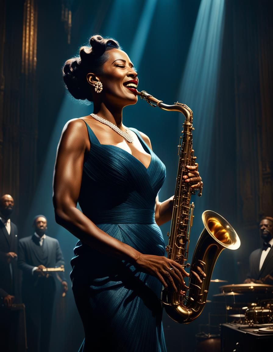 Emotional Music: Detailed Matte Painting in Deep Color