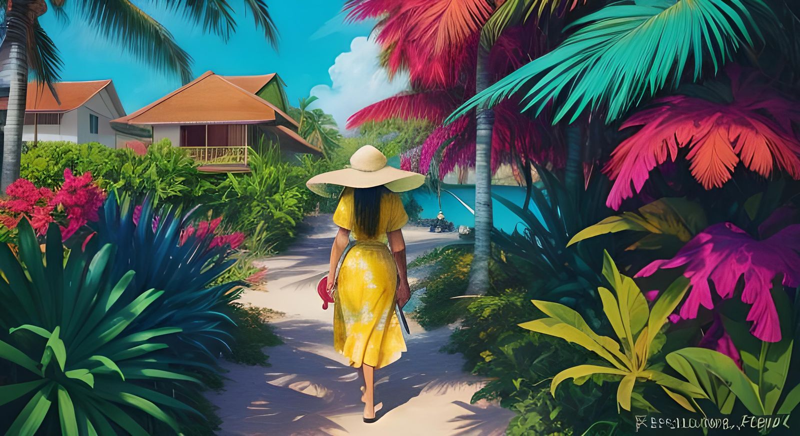 AI Generated Indonesian Beach Scene