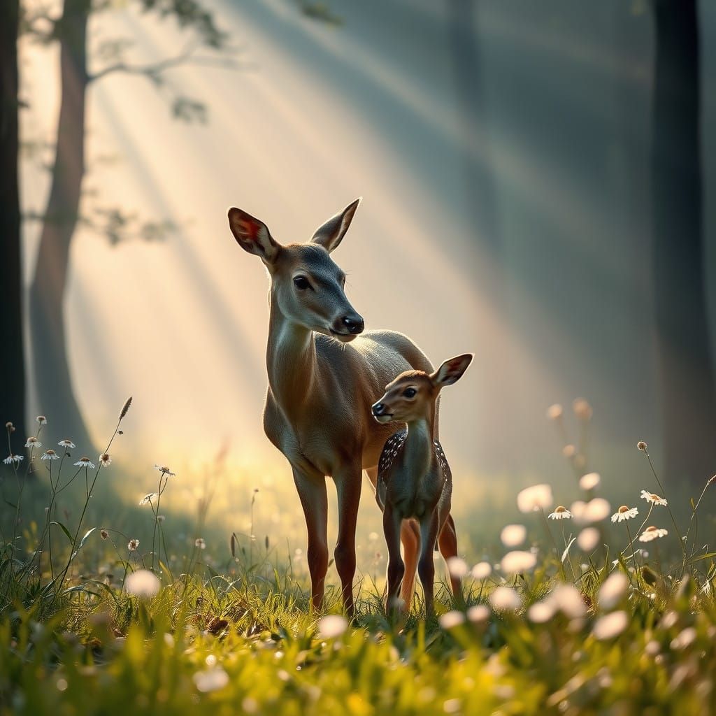 Serene Morning in the Forest