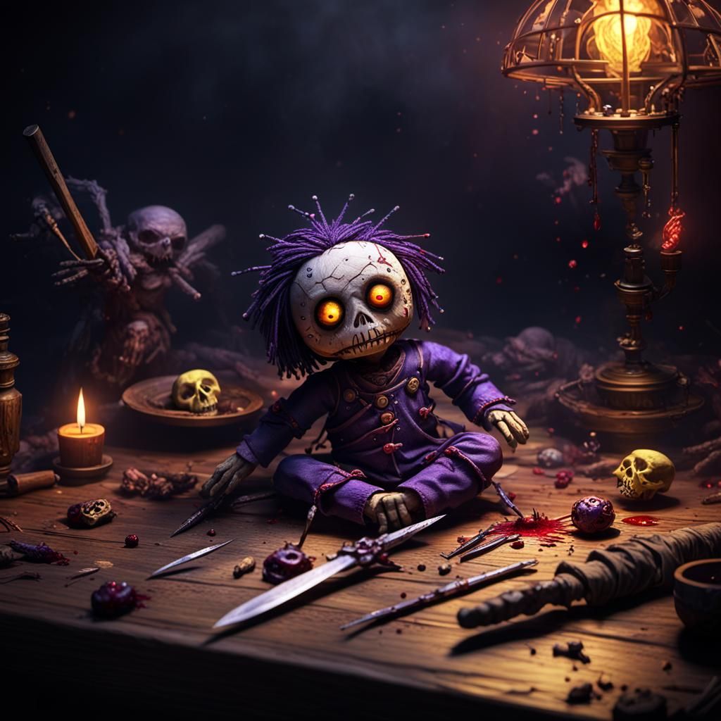 Voodoo Doll Dark Fantasy Concept Art