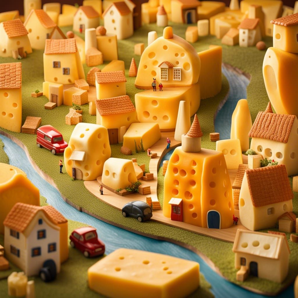 Whimsical Cheese Village: A Gouda Place to Live
