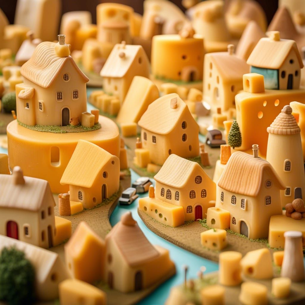 Whimsical Cheese Village: A Gouda Place to Live