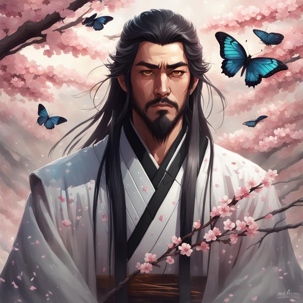 Young Emperor Portrait with Cherry Blossoms