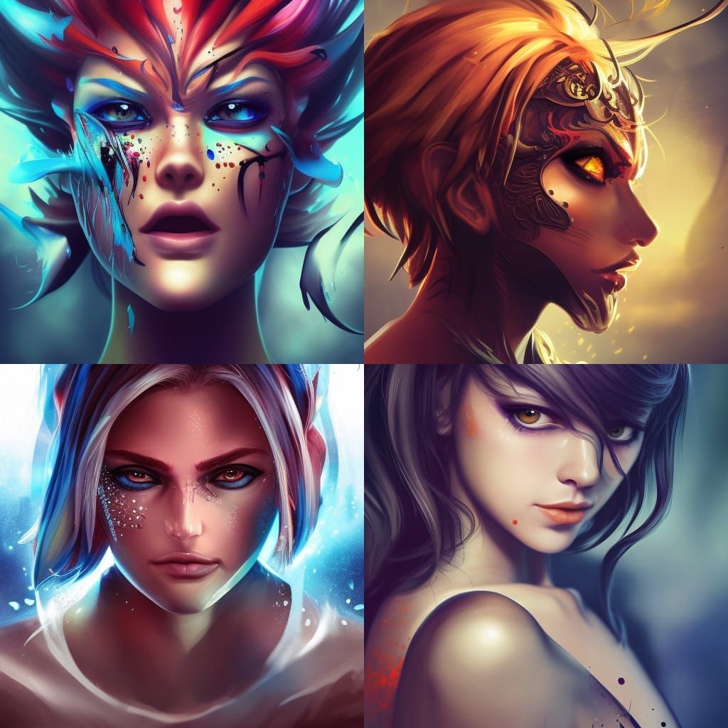 Hyperrealistic Portrait with Dramatic Lighting