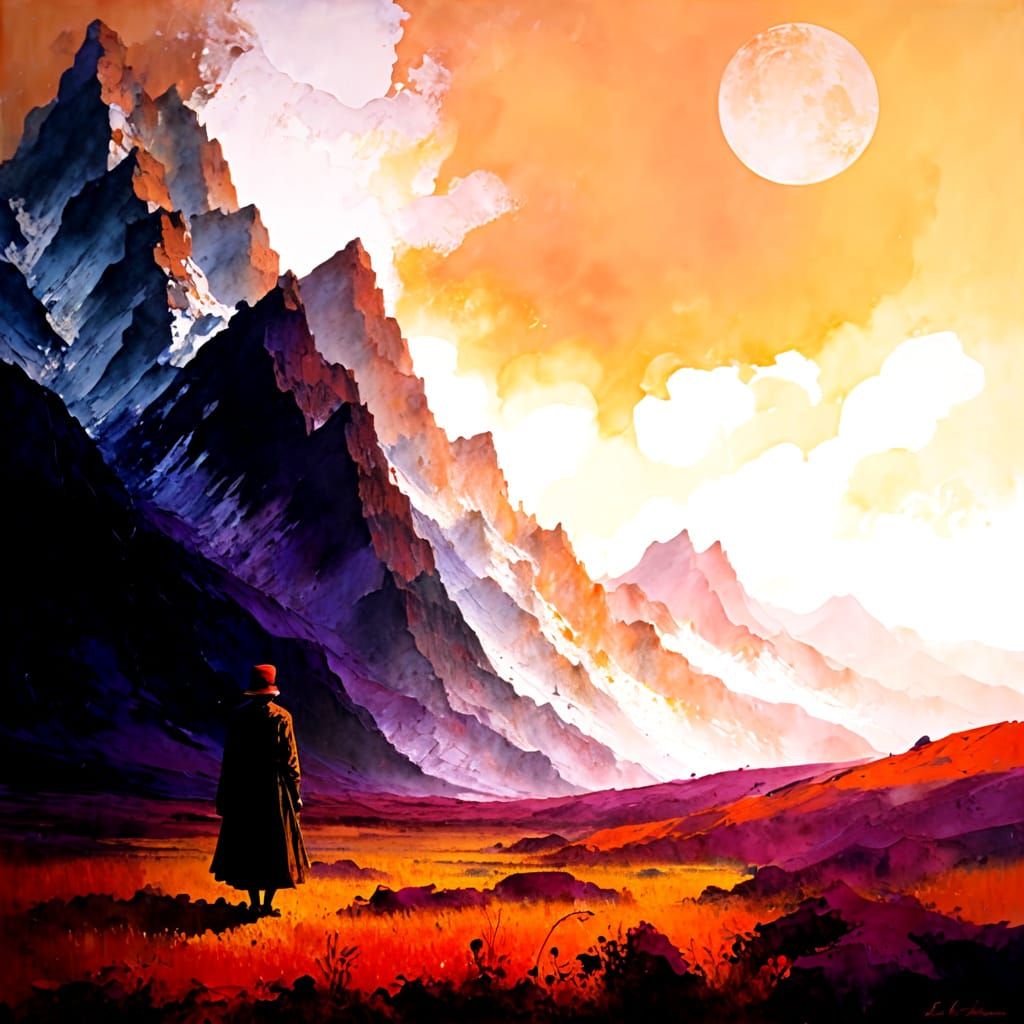 Expressionist Painting with Impasto and Encaustic Textures