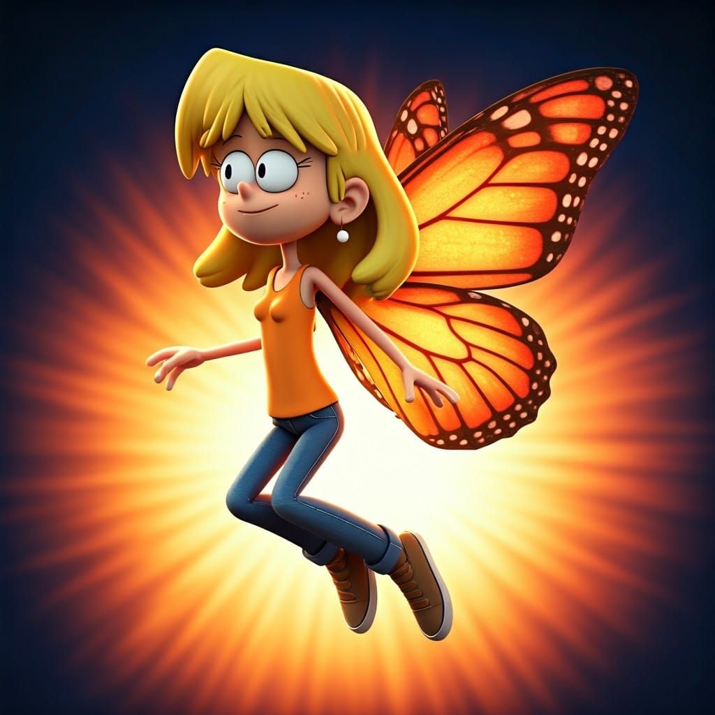 Lori Loud Soars with Vibrant Butterfly Wings in Fantastical ...