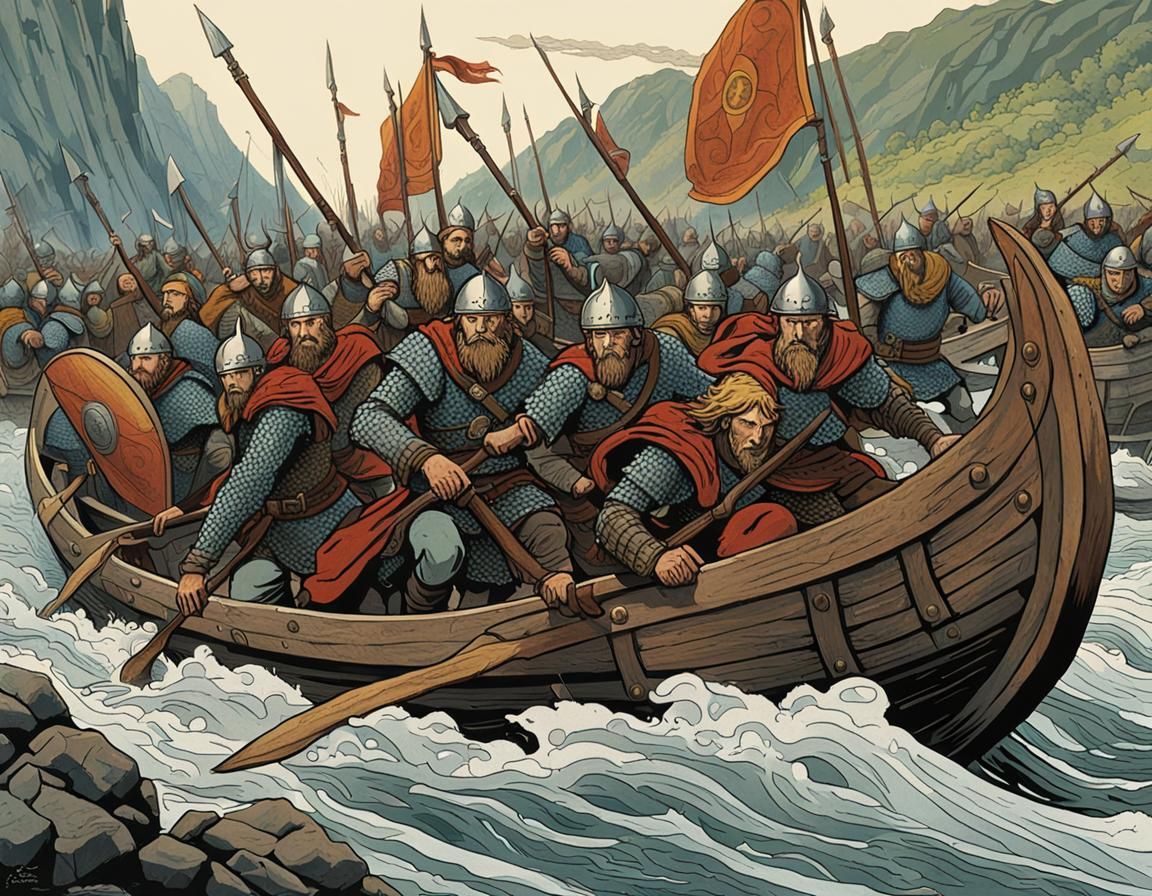 Viking warriors
