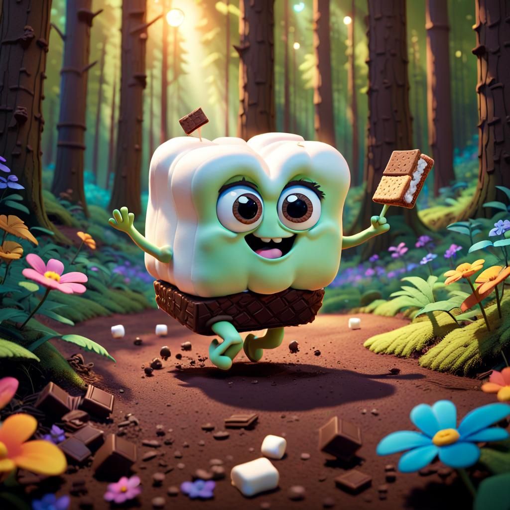 Marshmallow's Escape: A Pixar-Style Cartoon Adventure