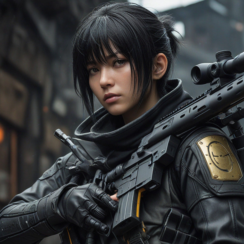 Motoko Kusanagi: Futuristic Beauty Meets Cybernetic Sniper i...