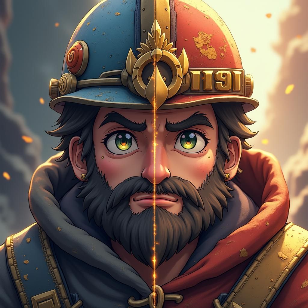 Miner Evolution: Novice to Master in Anime Style