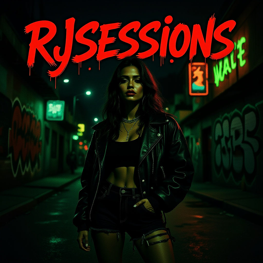 Rio Streetwear Poster in Graphic Design Style