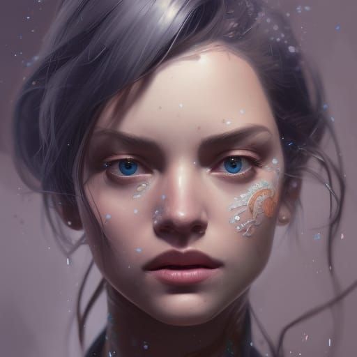 Hyperdetailed Portrait in Volumetric Lighting