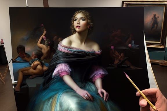 Artist at work