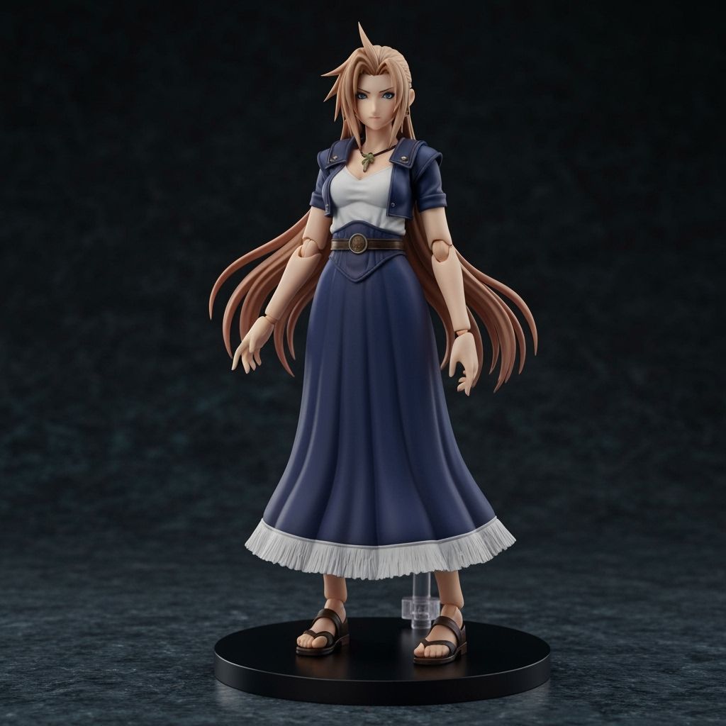 Aerith Gainsborough Collectible Figure in Anime Diorama Styl...