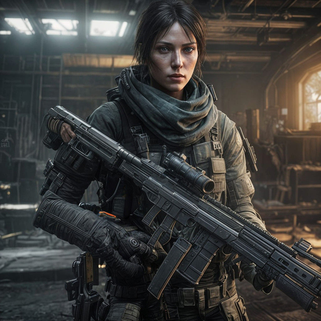 Epic Female Gamer Unleashes Fury in Unreal Engine Cinematic