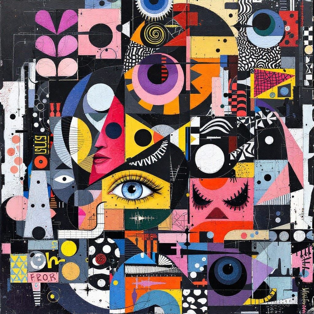 Surreal Cyberpunk Visions of Salvation in a Fractured Realit...