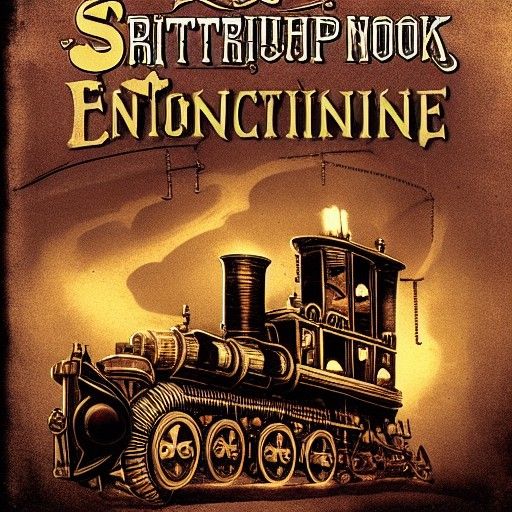 Sinister Steampunk Engine Book Cover Art