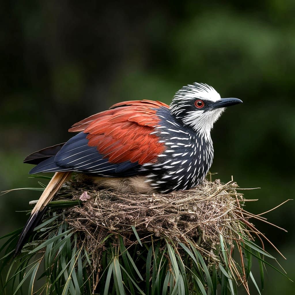 Lyrebird Displaying Feathers in Forest Setting