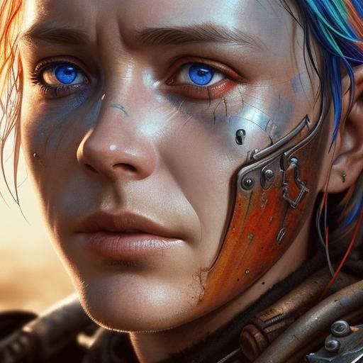 Hyperrealistic Mad Max Concept Art in Color Depth